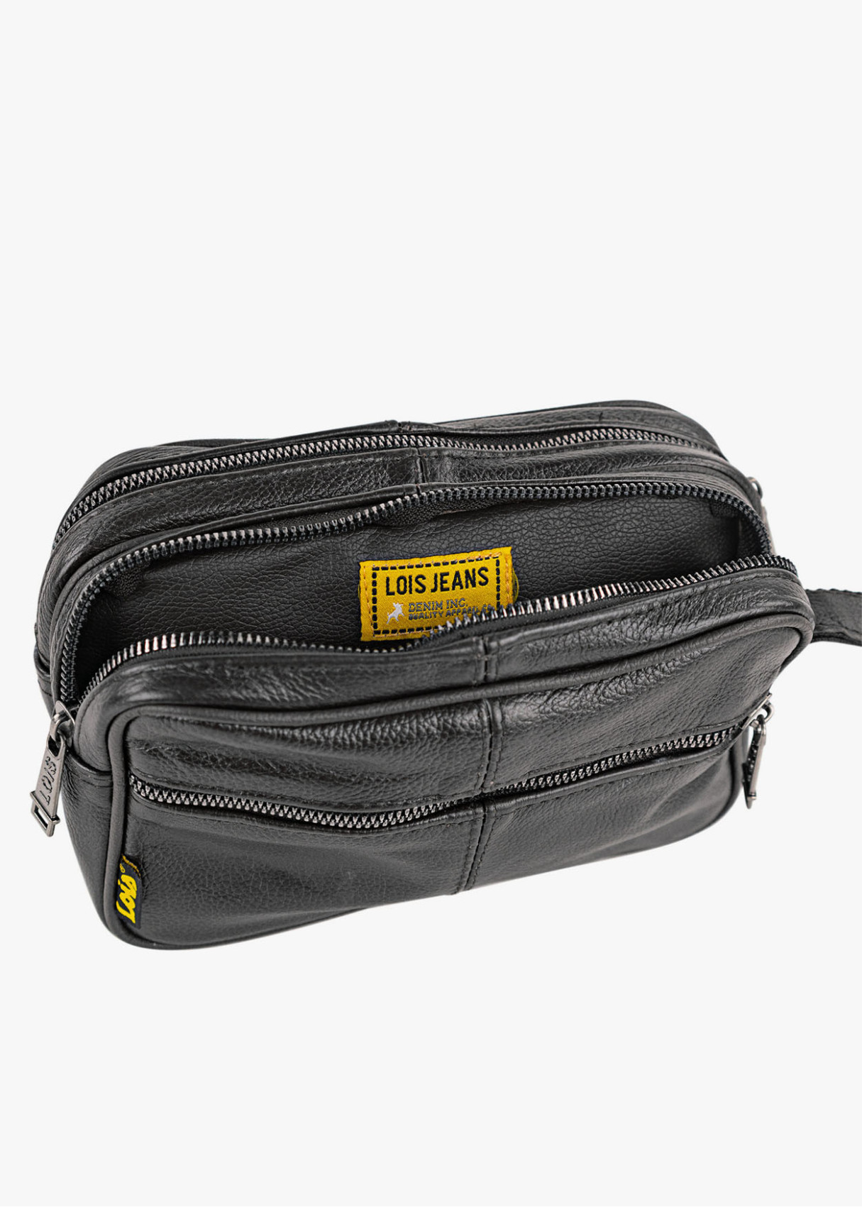 Bolso De Mano Multifuncional cremalleras negro