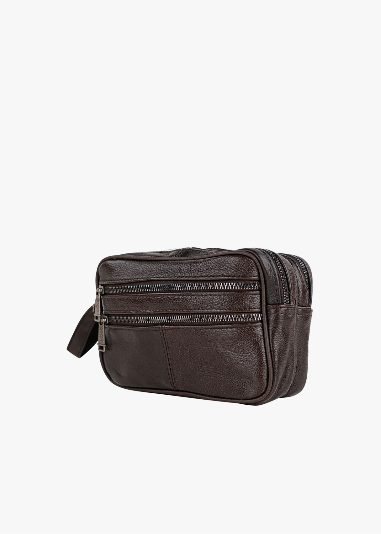 Bolso De Mano Multifuncional cremalleras marrón