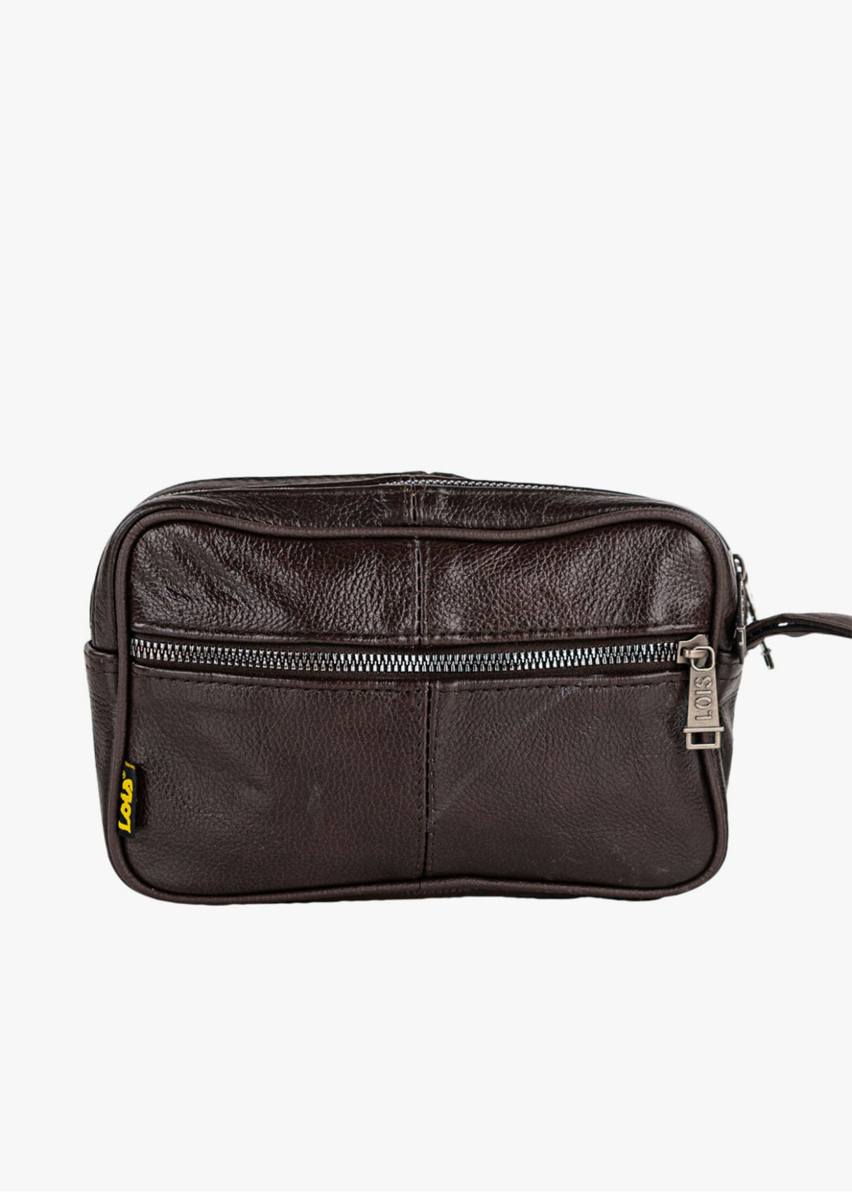 Bolso De Mano Multifuncional cremalleras marrón