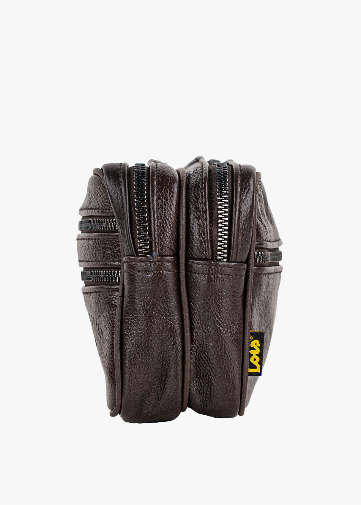 Bolso De Mano Multifuncional cremalleras marrón