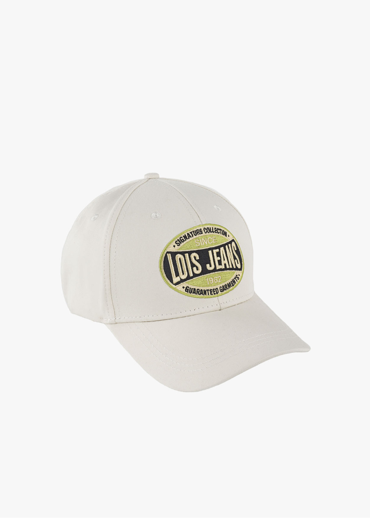 Gorra casual logo frontal Lois blanca