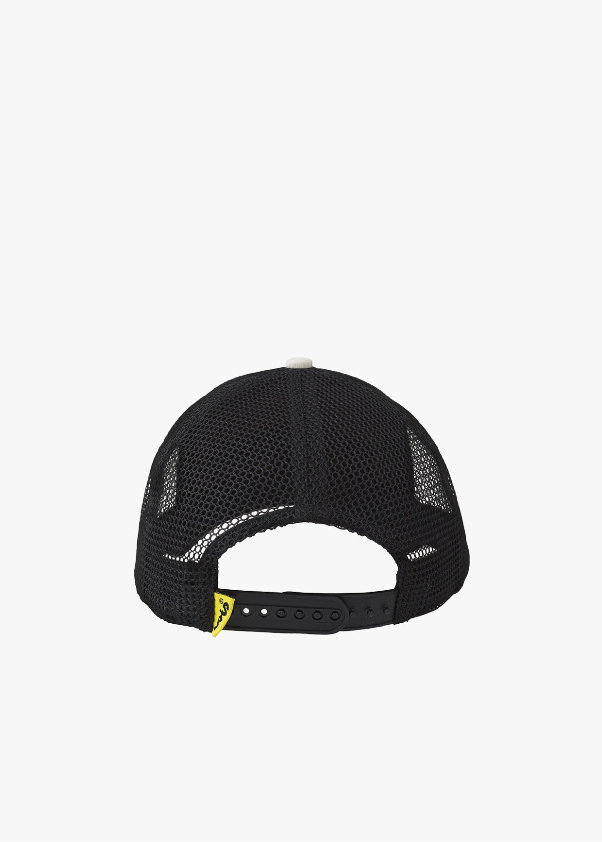 Gorra casual algodón y rejilla negra
