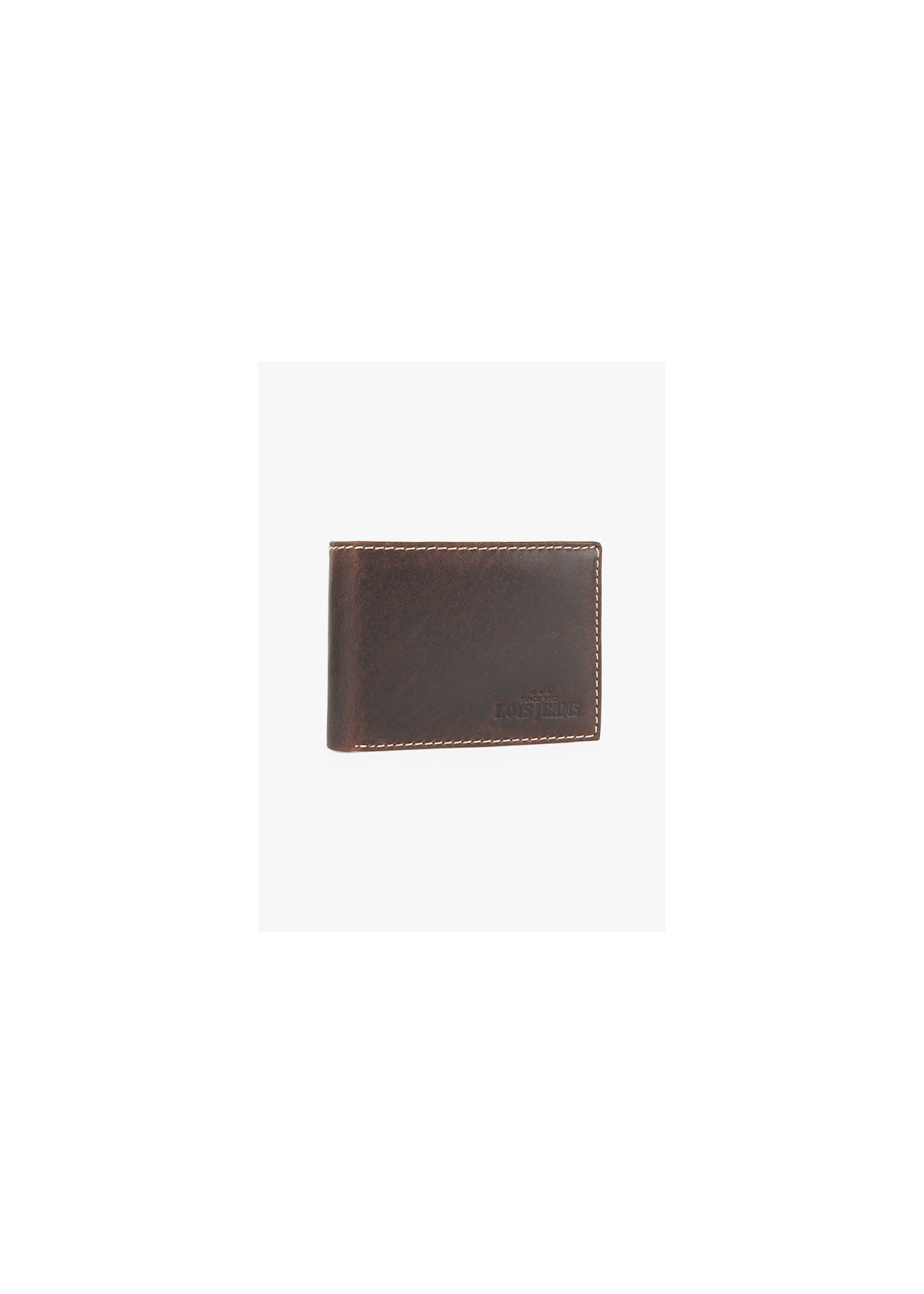 Cartera Billetera piel Con Compartimento Para Tarjetas marrón