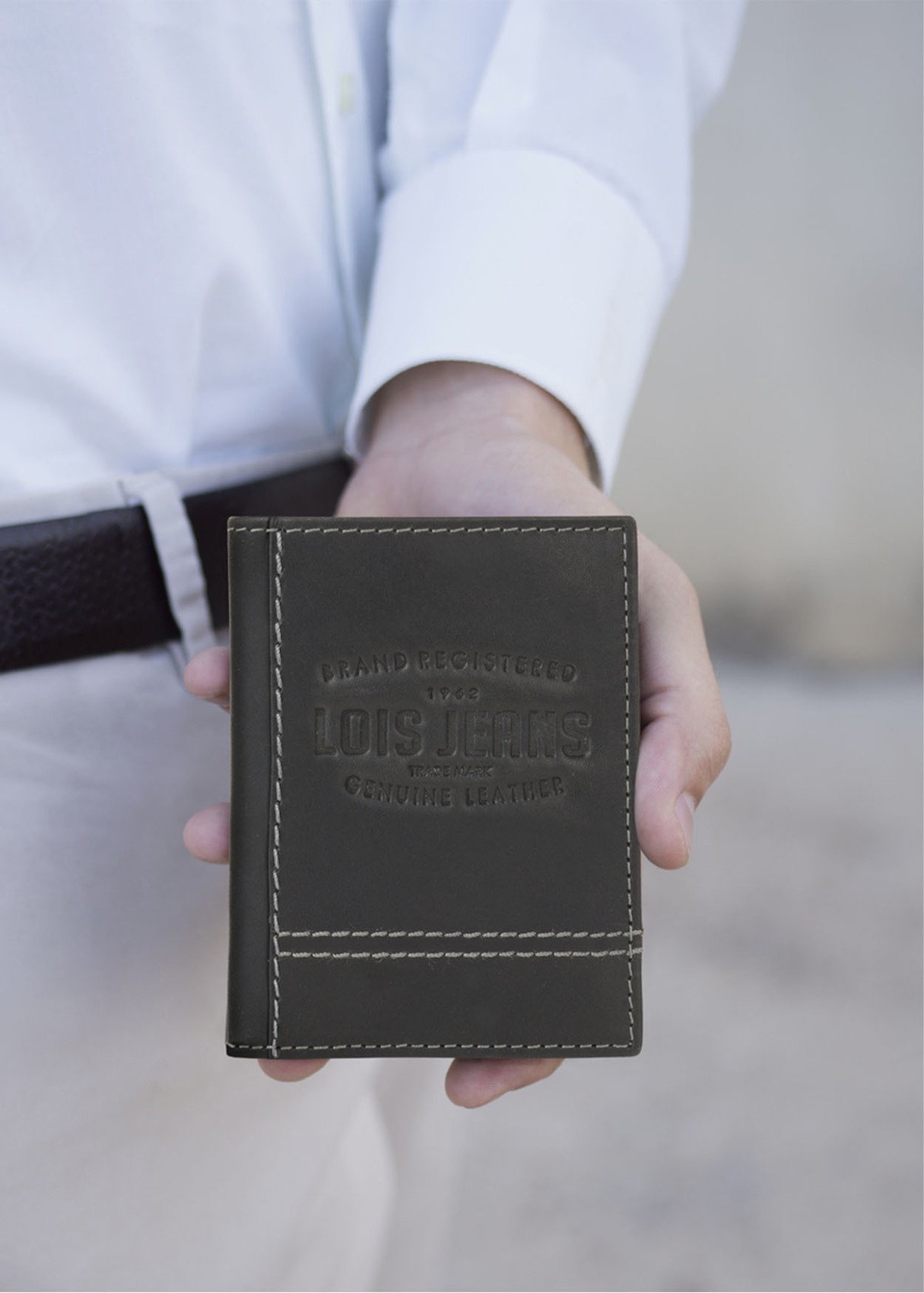 Cartera Billetera de Piel Con Monedero Y Múltiples Compartimentos bolsillo exterior cremallera negra