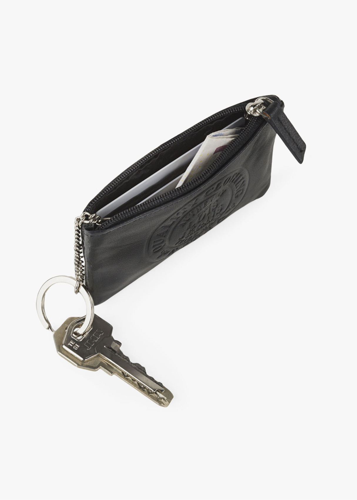 Monedero Porta monedas de Piel negro