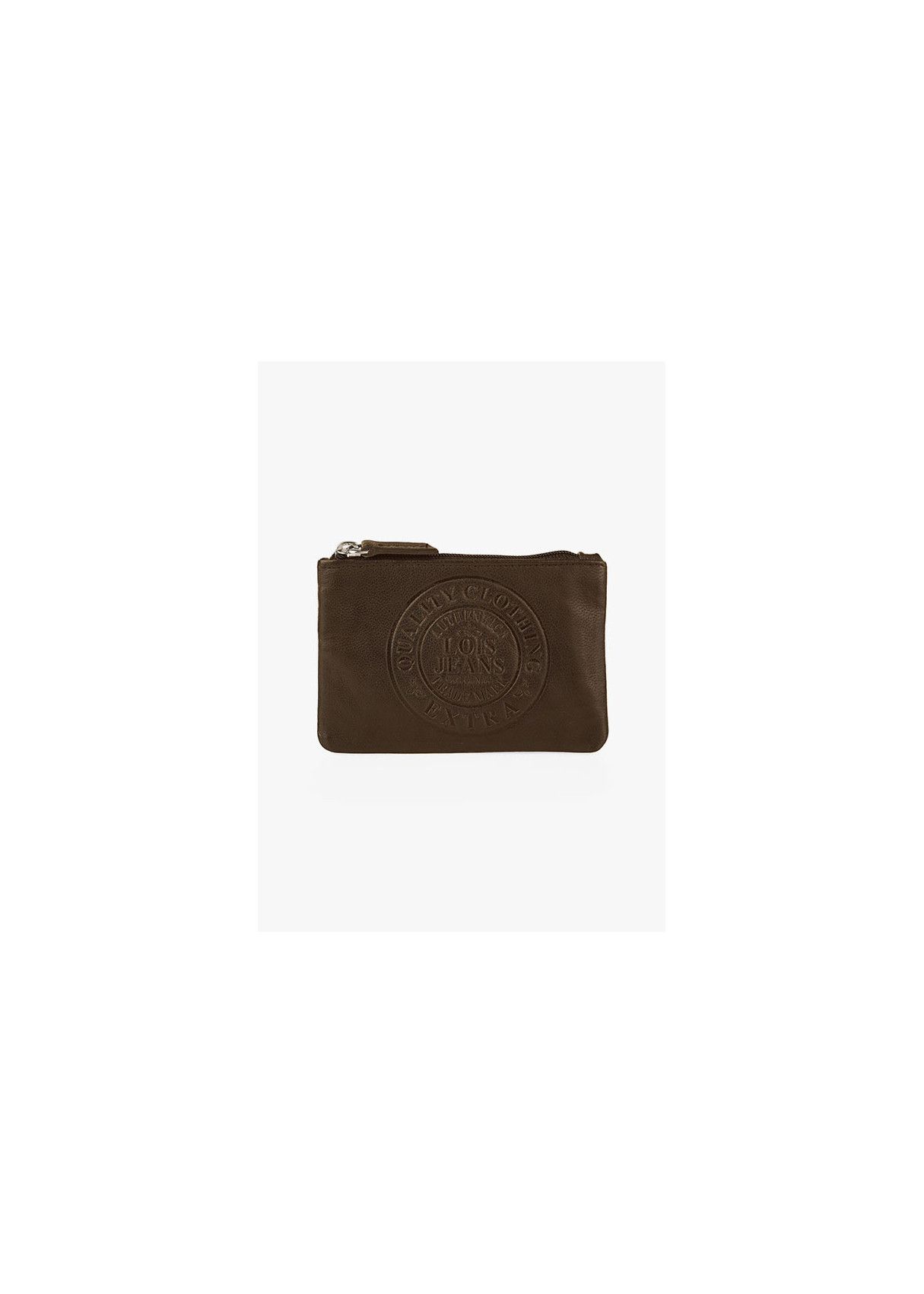 Monedero Porta monedas de Piel marrón