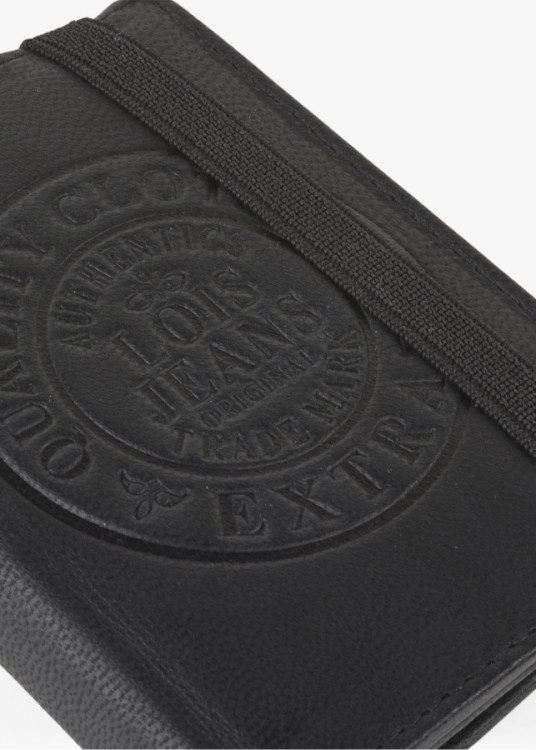 Cartera billetera de Piel Con Monedero Y Múltiples Compartimentos negro
