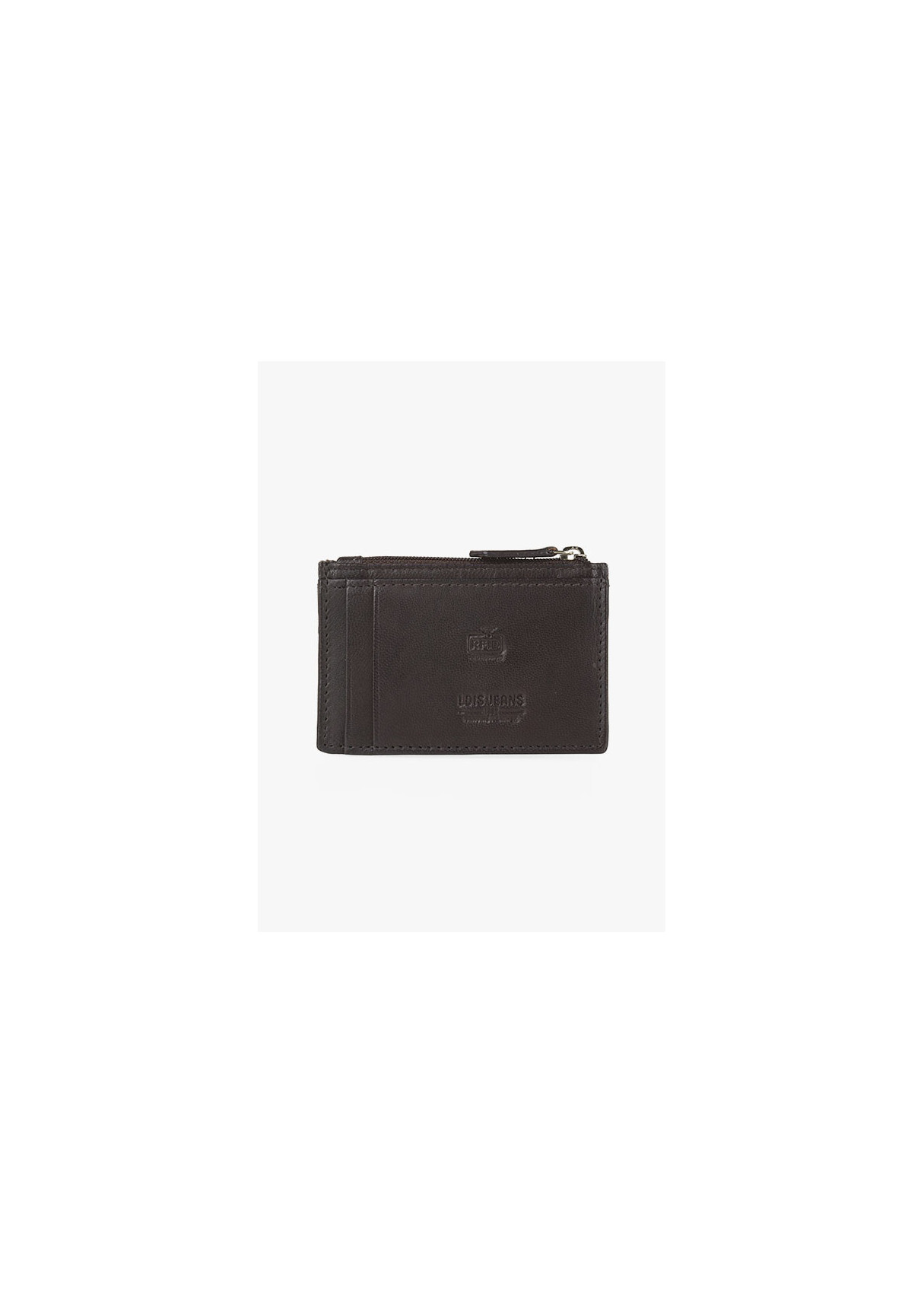Monedero Piel Pequeños con Porta monedas negro