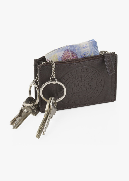 Monedero Piel Pequeños con Porta monedas negro