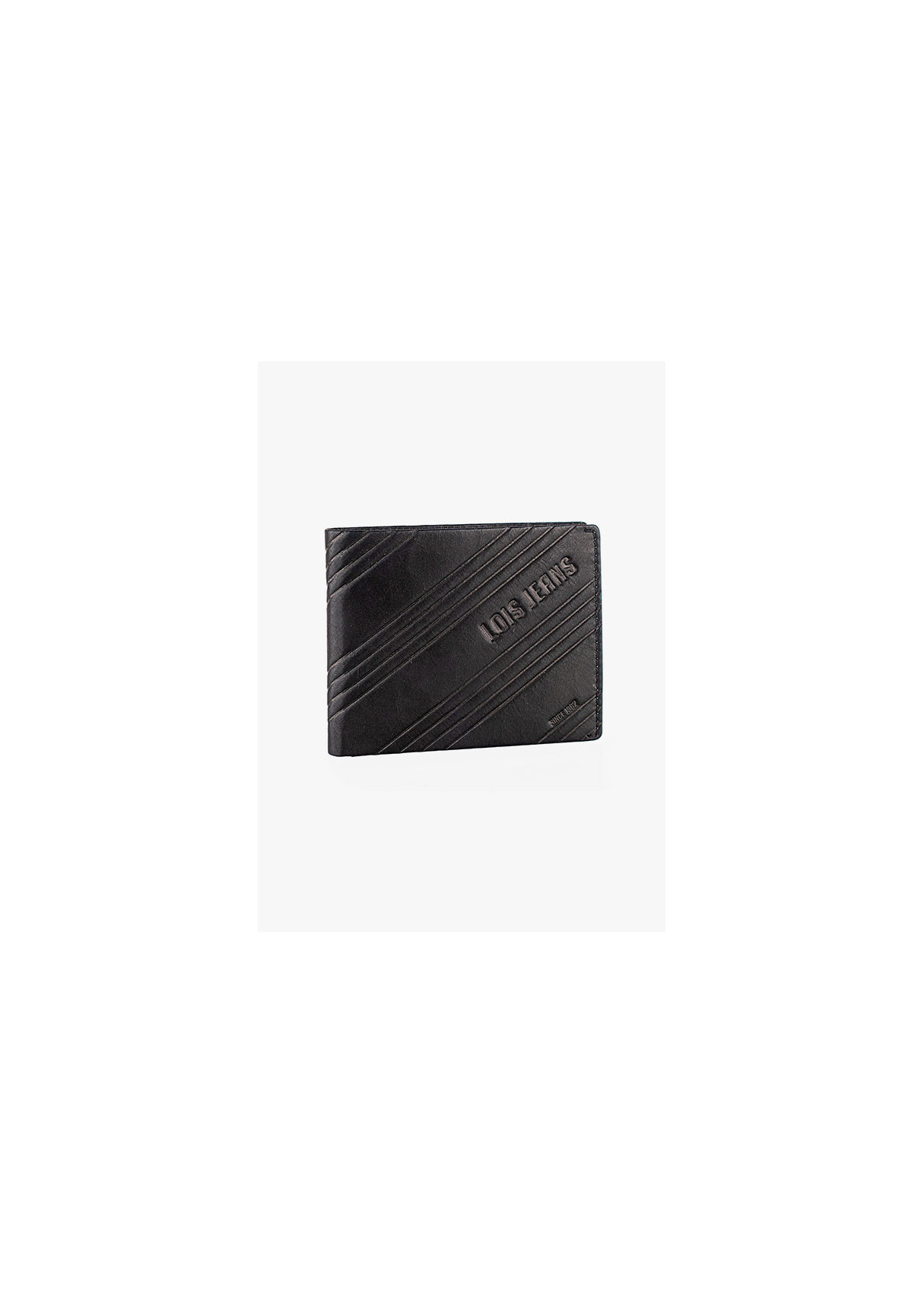 Cartera billetera de Piel Con Compartimento Para Tarjetas negra
