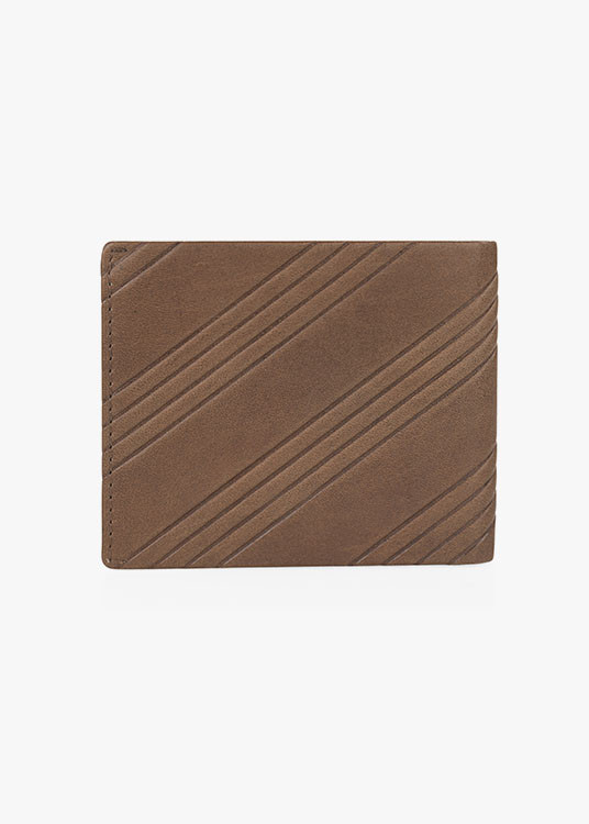 Cartera billetera de Piel Con Compartimento Para Tarjetas marrón