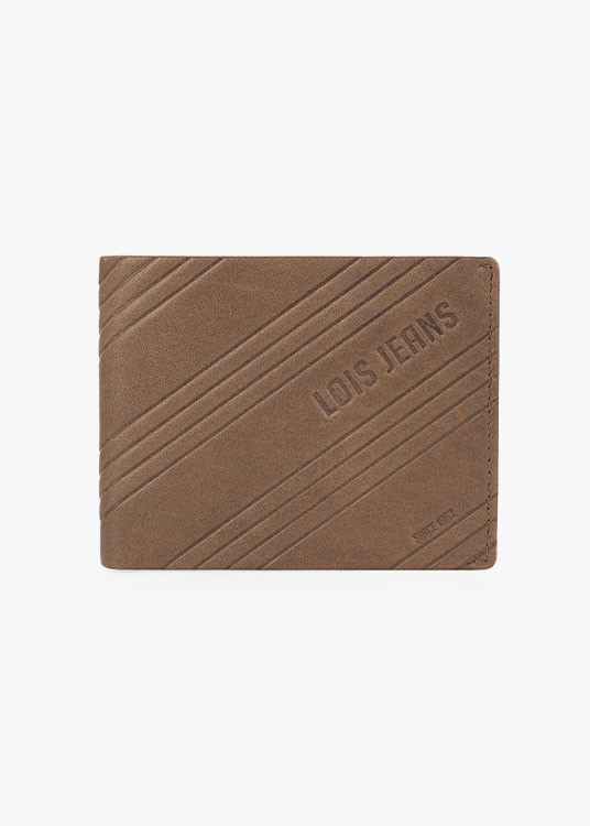 Cartera billetera de Piel Con Compartimento Para Tarjetas marrón