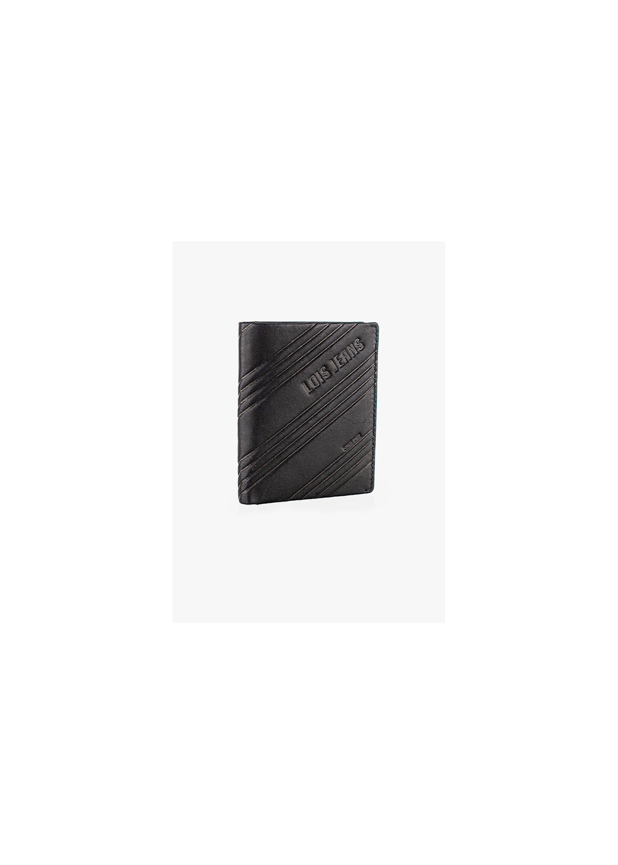Cartera billetera de Piel Con Compartimento Para Tarjetas negra