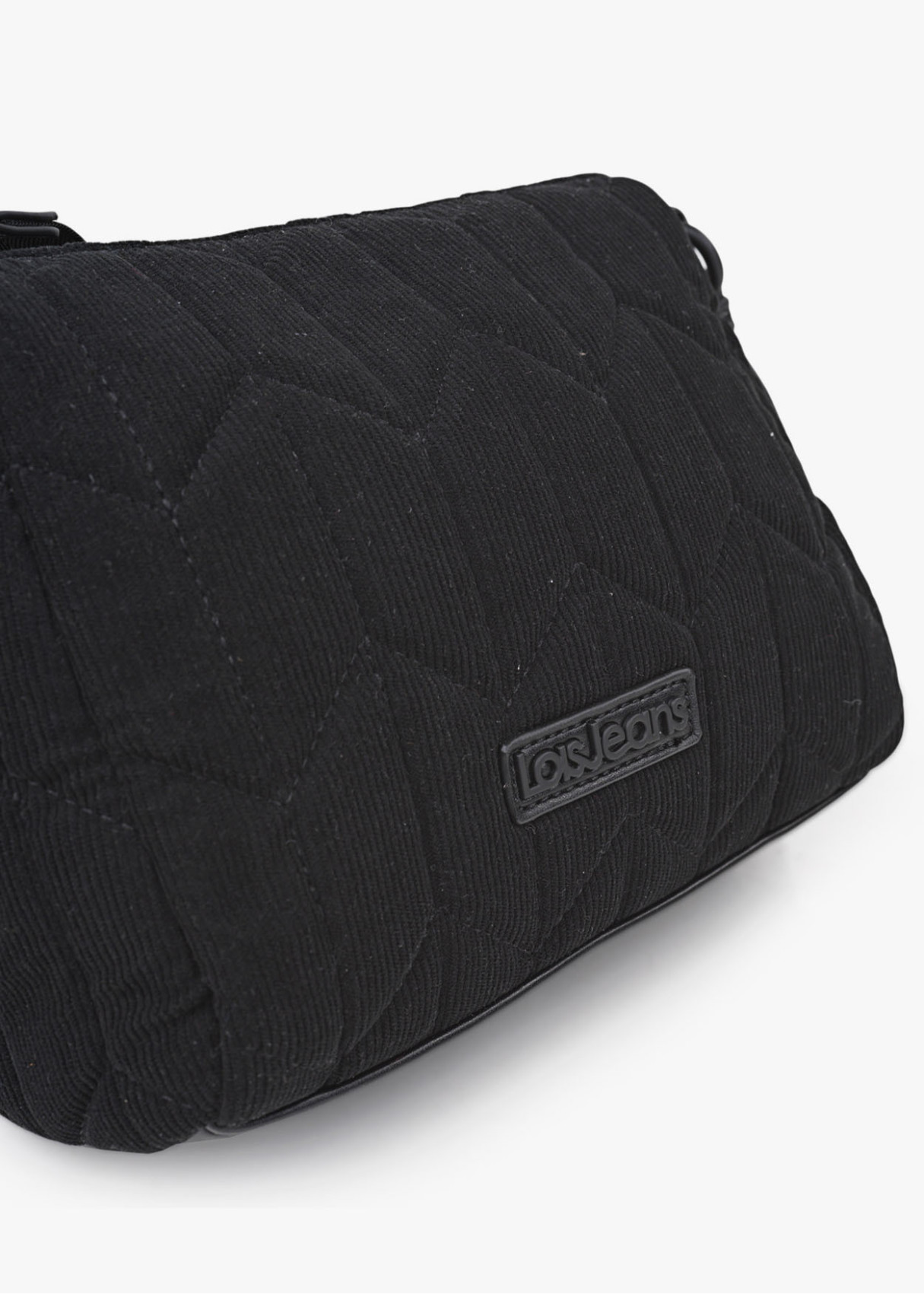 Bolso Bandolera ajustable tejido acolchado negro