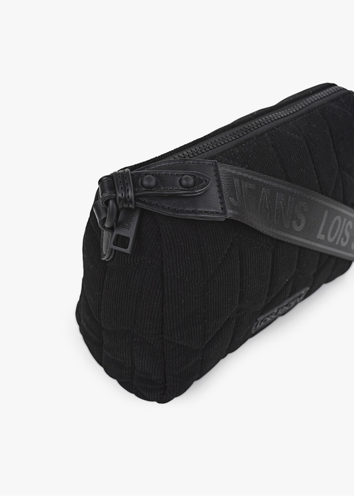 Bolso Bandolera ajustable tejido acolchado negro