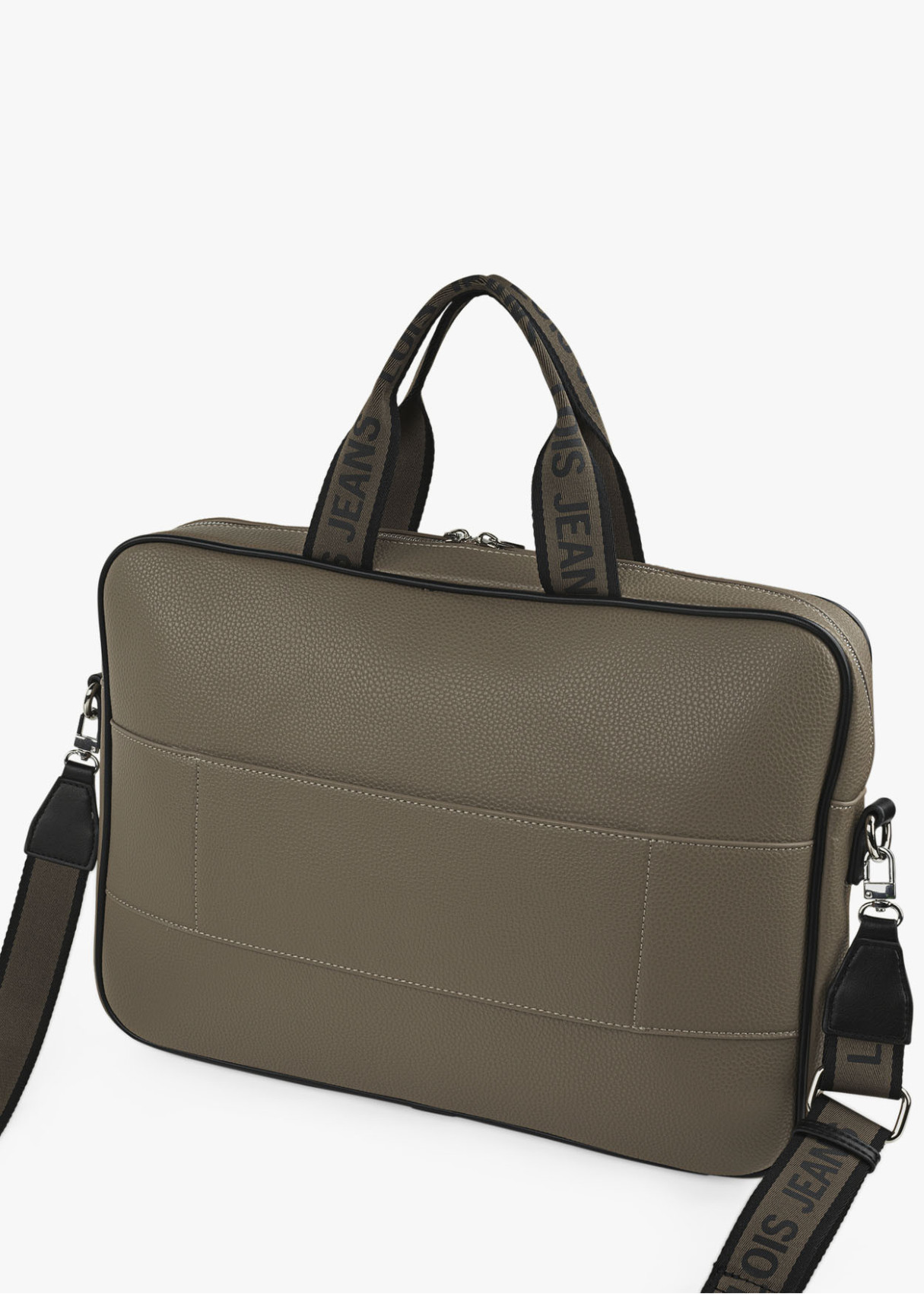 Portadocumentos ajustable bolsillo frontal cremallera verde