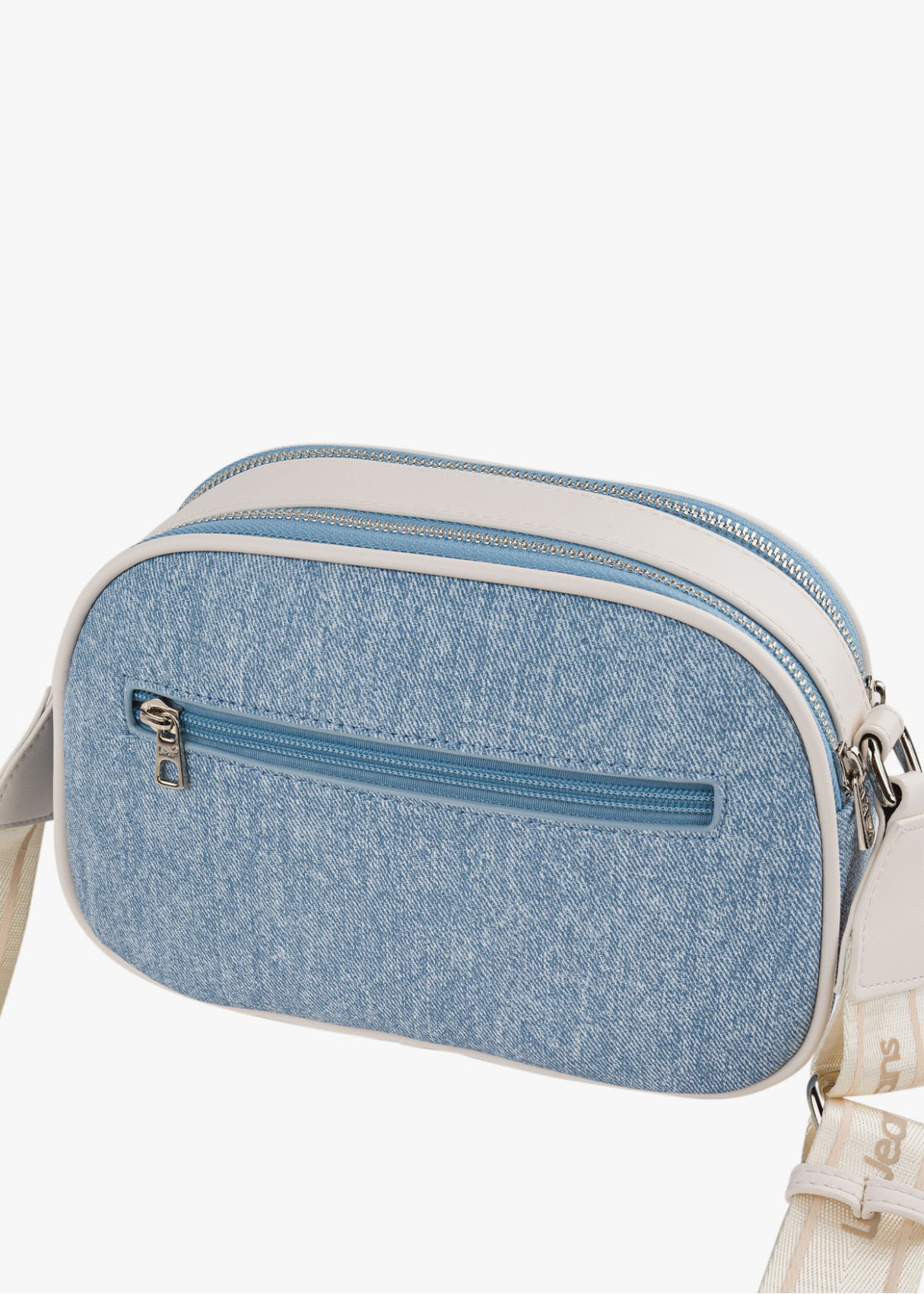 Bandolera ajustable logo frontal bolsillo trasero azul