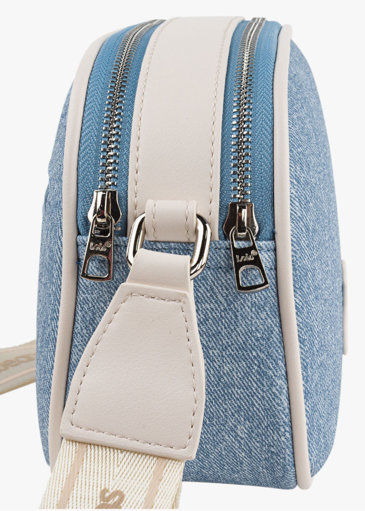 Bandolera ajustable logo frontal bolsillo trasero azul