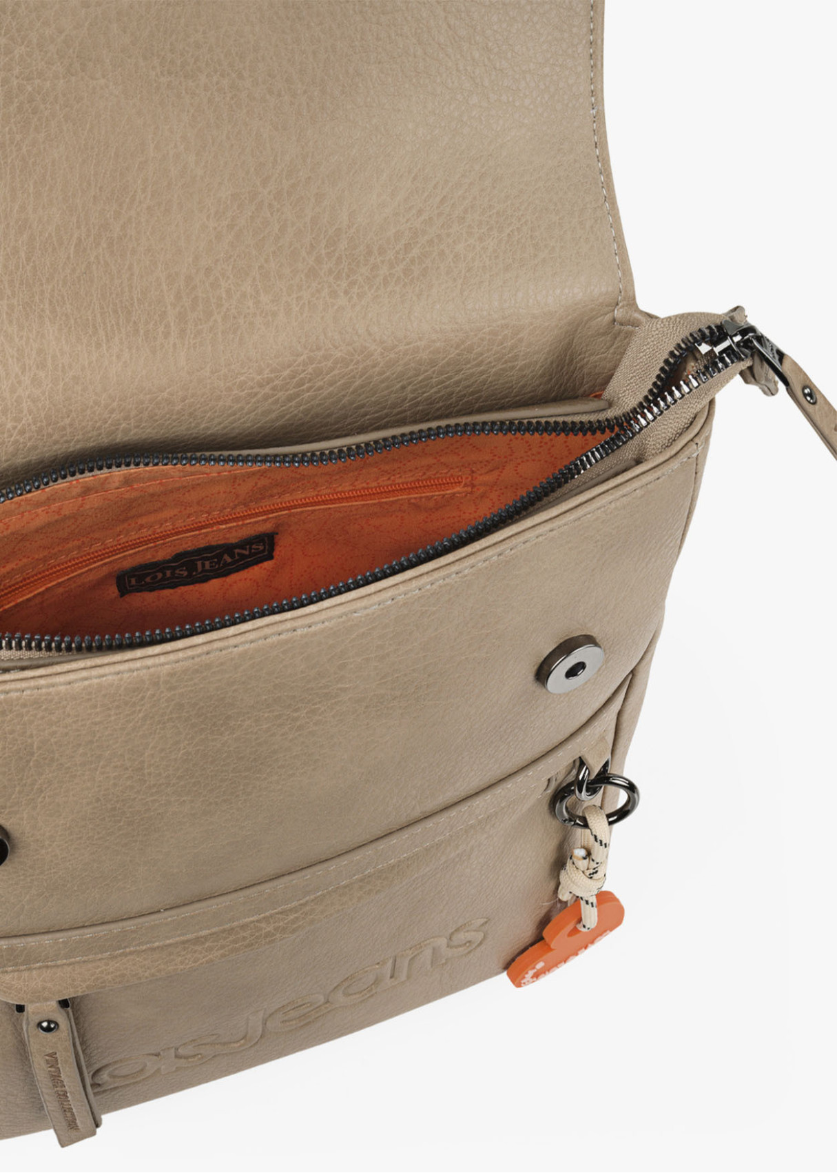 Mochila ajustable antirrobo impermeable beige