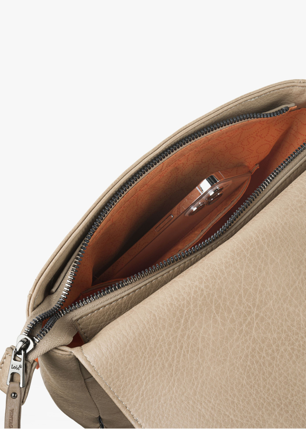 Mochila ajustable antirrobo impermeable beige