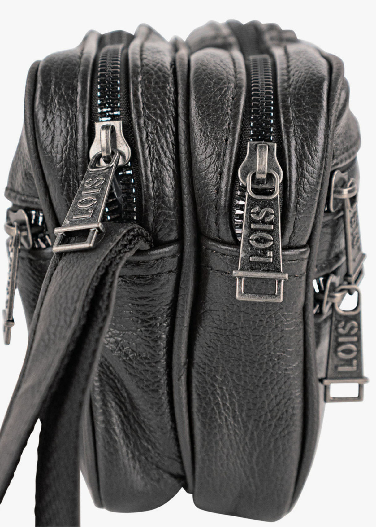 Bolso De Mano Multifuncional cremalleras negro