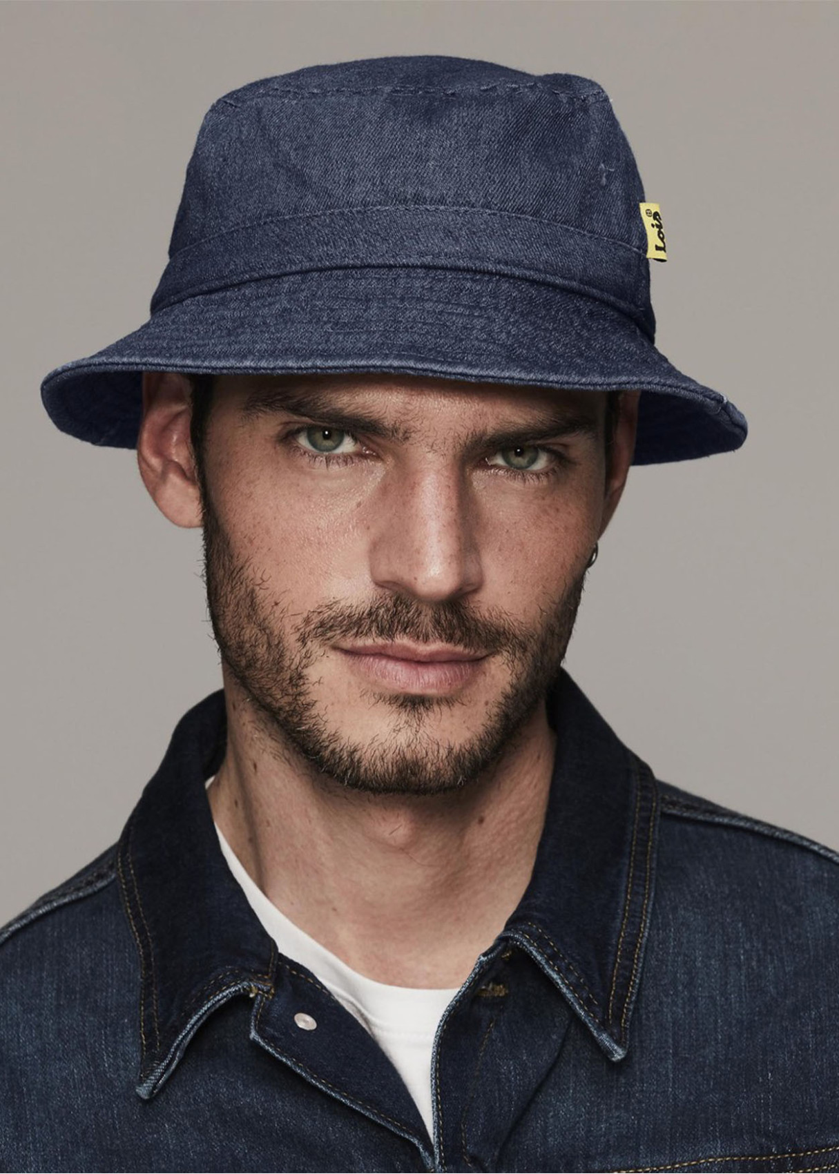 Gorro Pescador Estilo Bucket denim azul marino