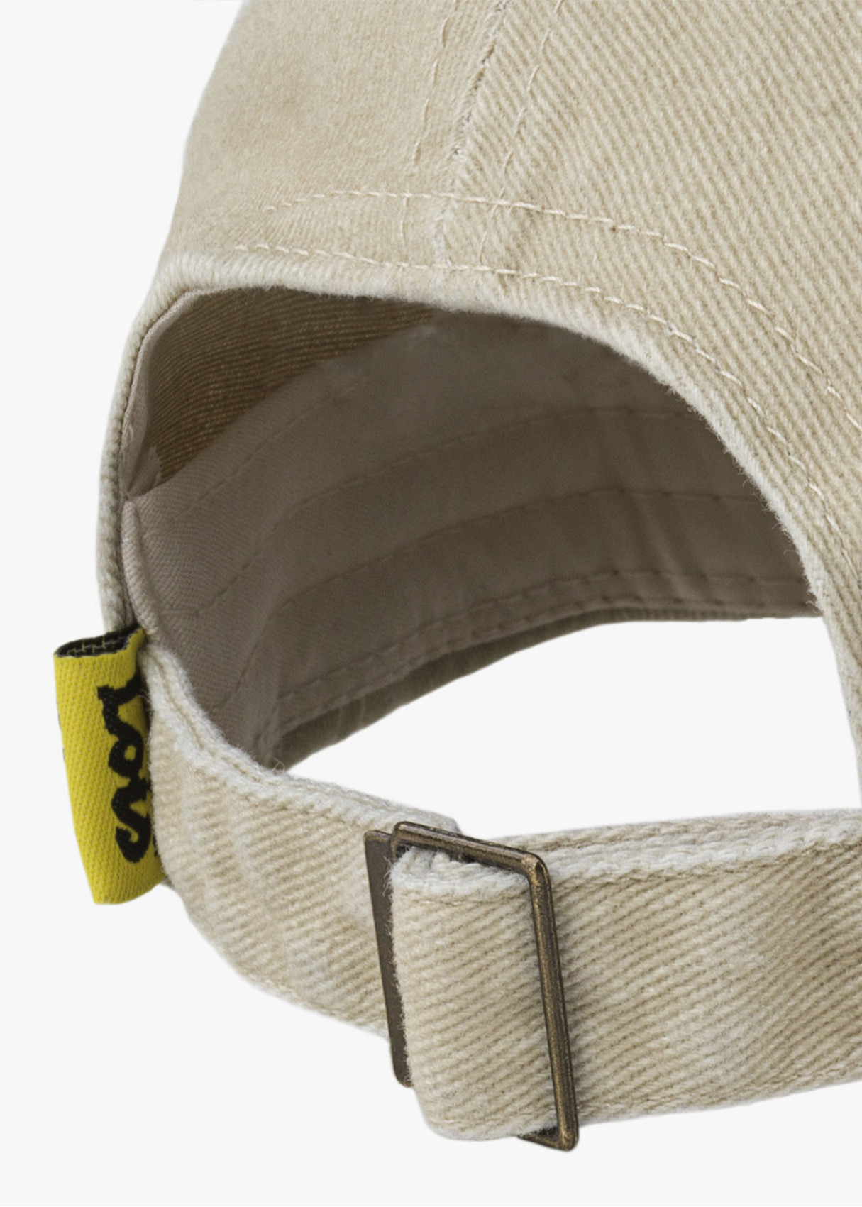 Gorra casual lona lavada beige