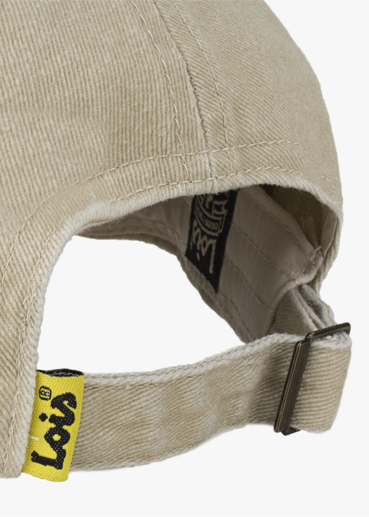 Gorra casual lona lavada beige