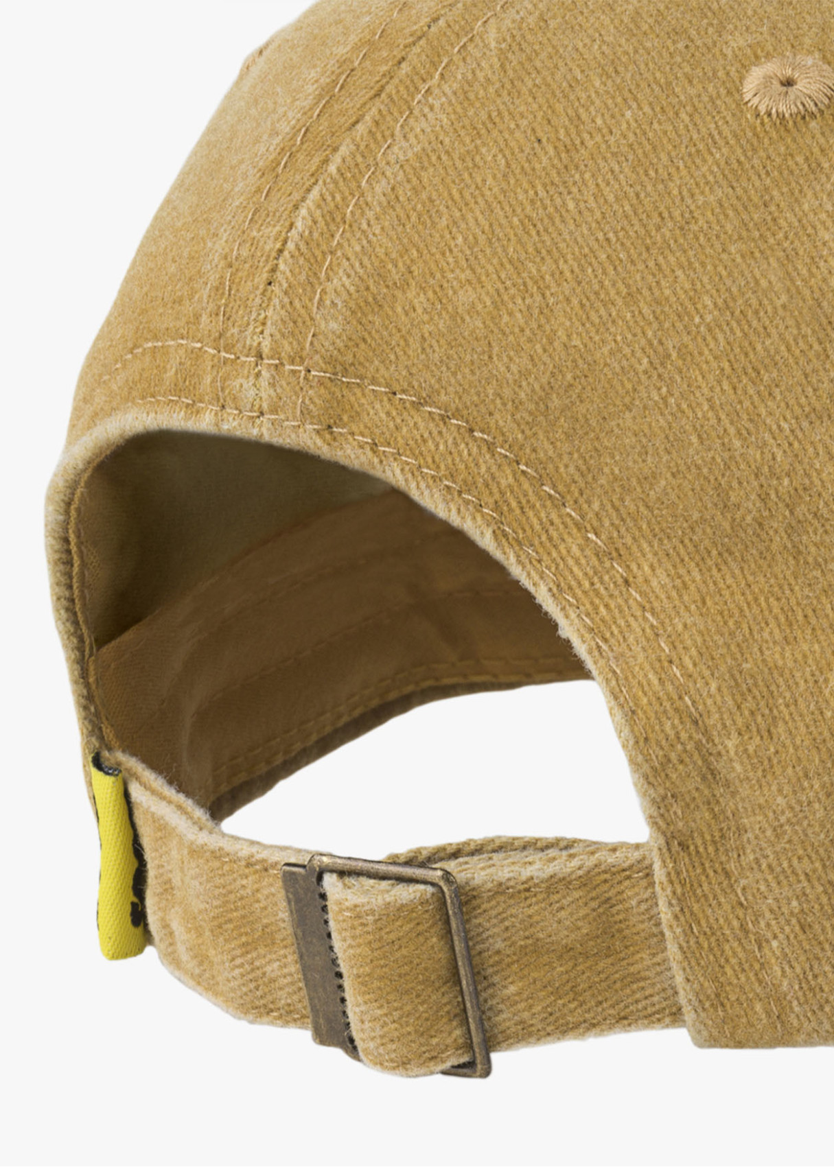 Gorra casual lona lavada mostaza