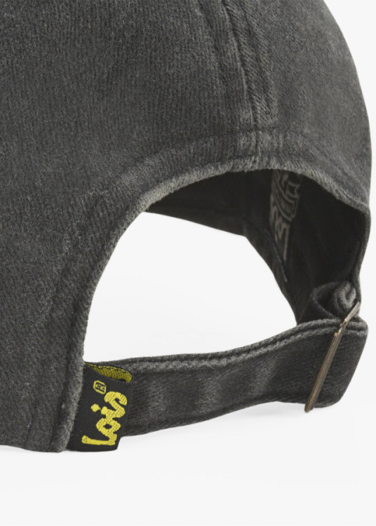 Gorra casual lona lavada negra