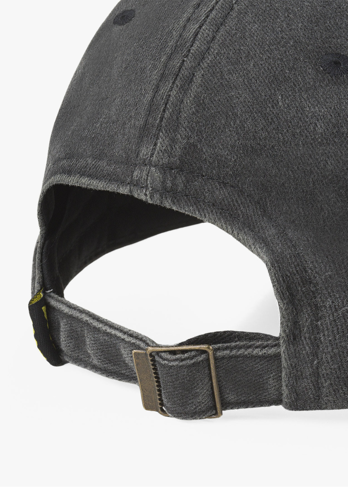 Gorra casual lona lavada negra