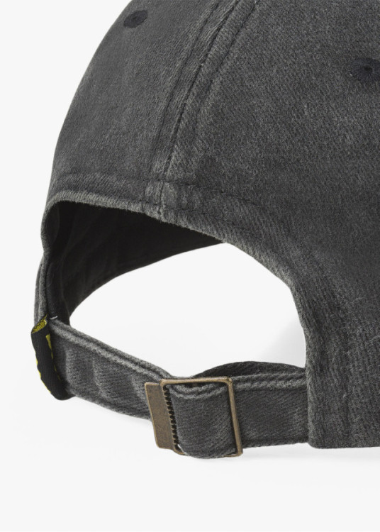 Gorra casual lona lavada negra