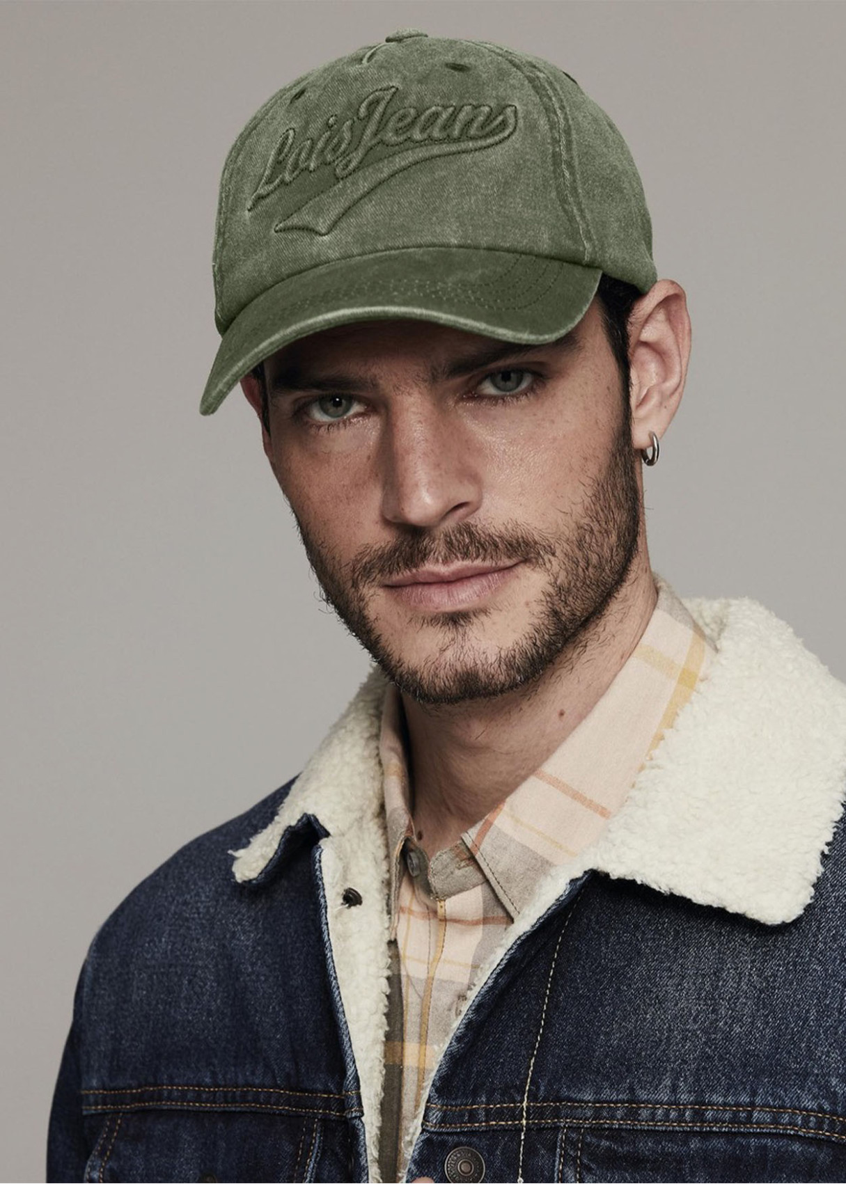 Gorra casual lona lavada caqui