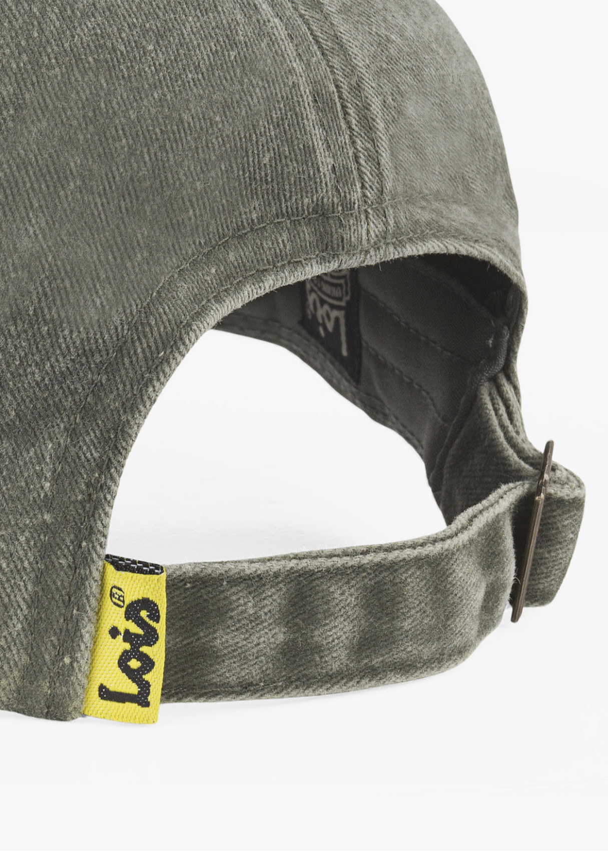 Gorra casual lona lavada caqui