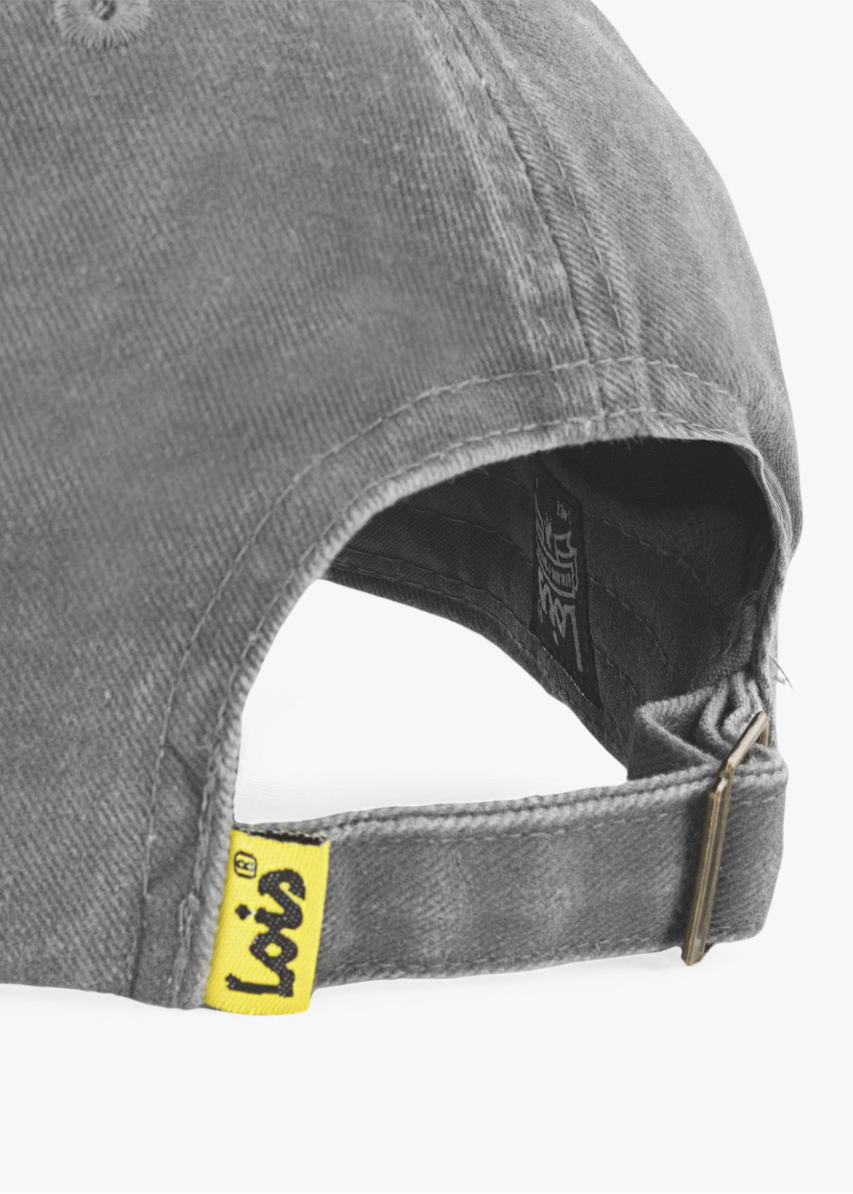 Gorra casual lona lavada gris