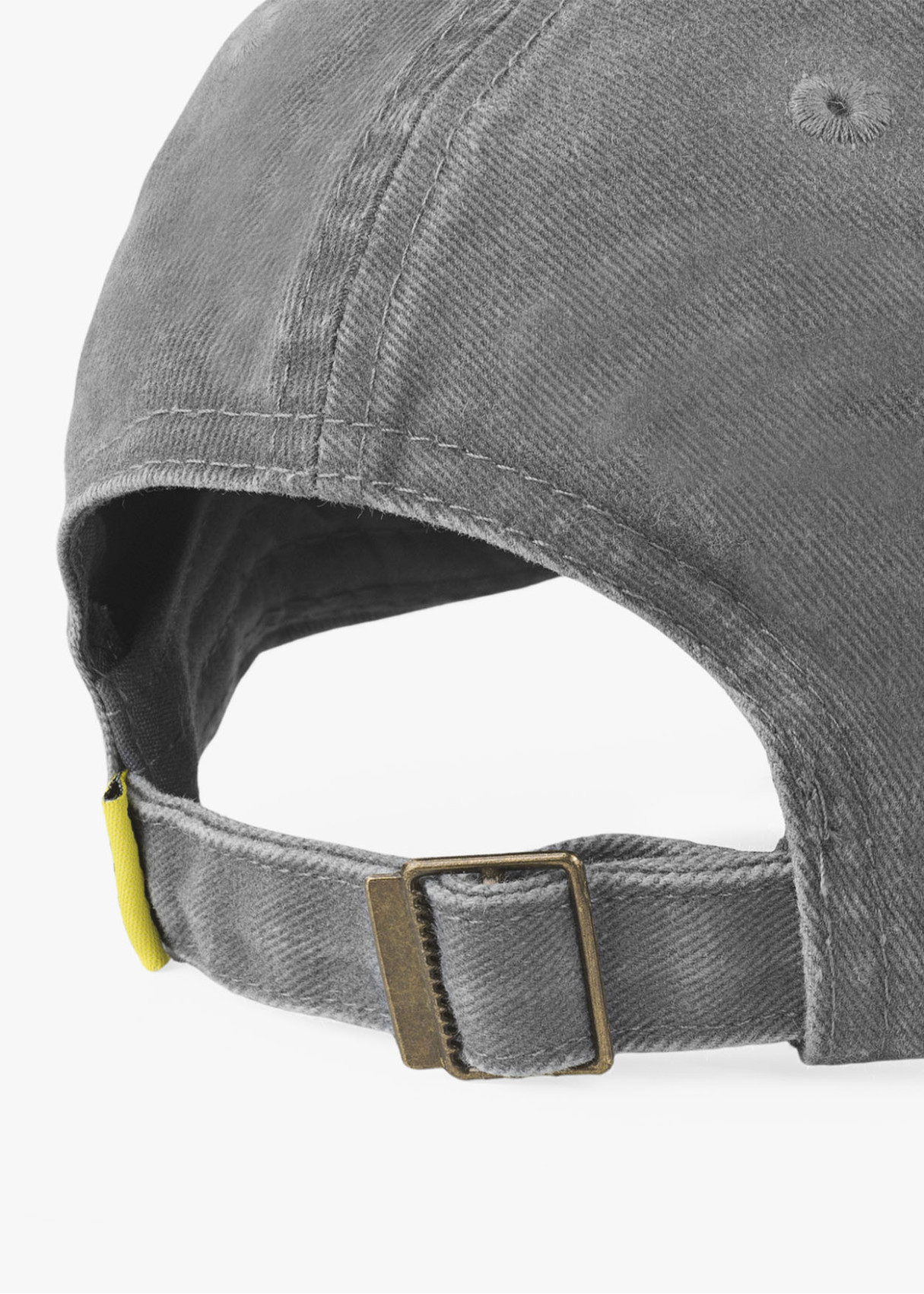 Gorra casual lona lavada gris