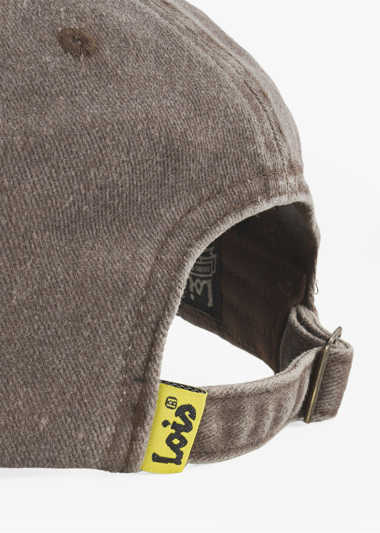 Gorra casual lona lavada marrón