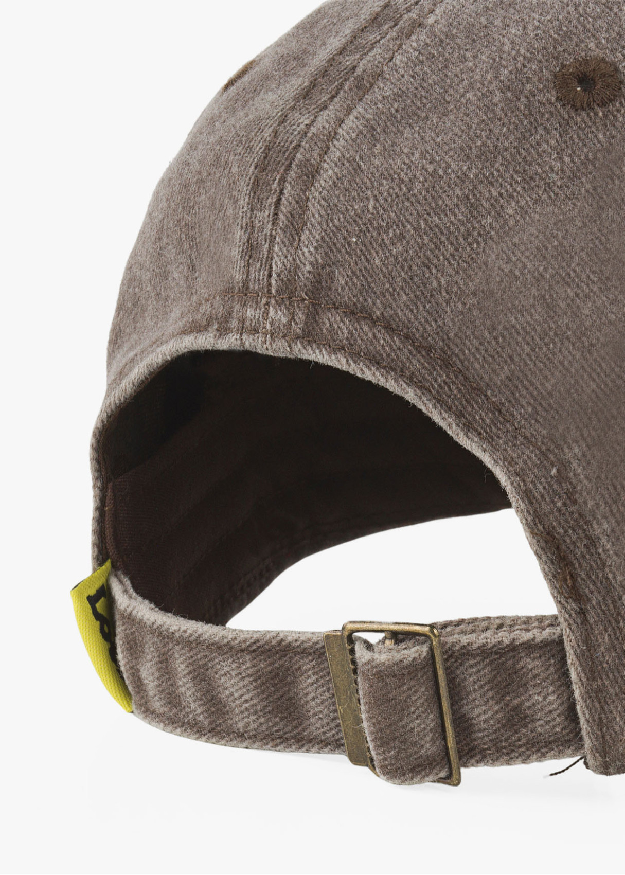 Gorra casual lona lavada marrón