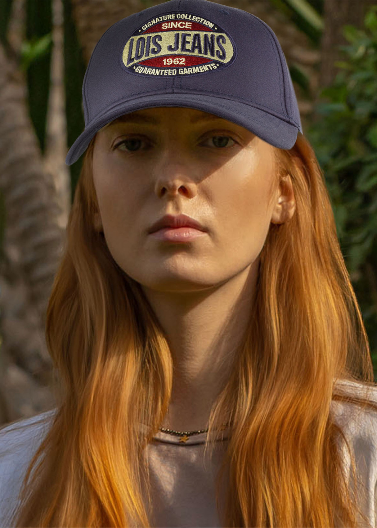 Gorra casual algodón azul