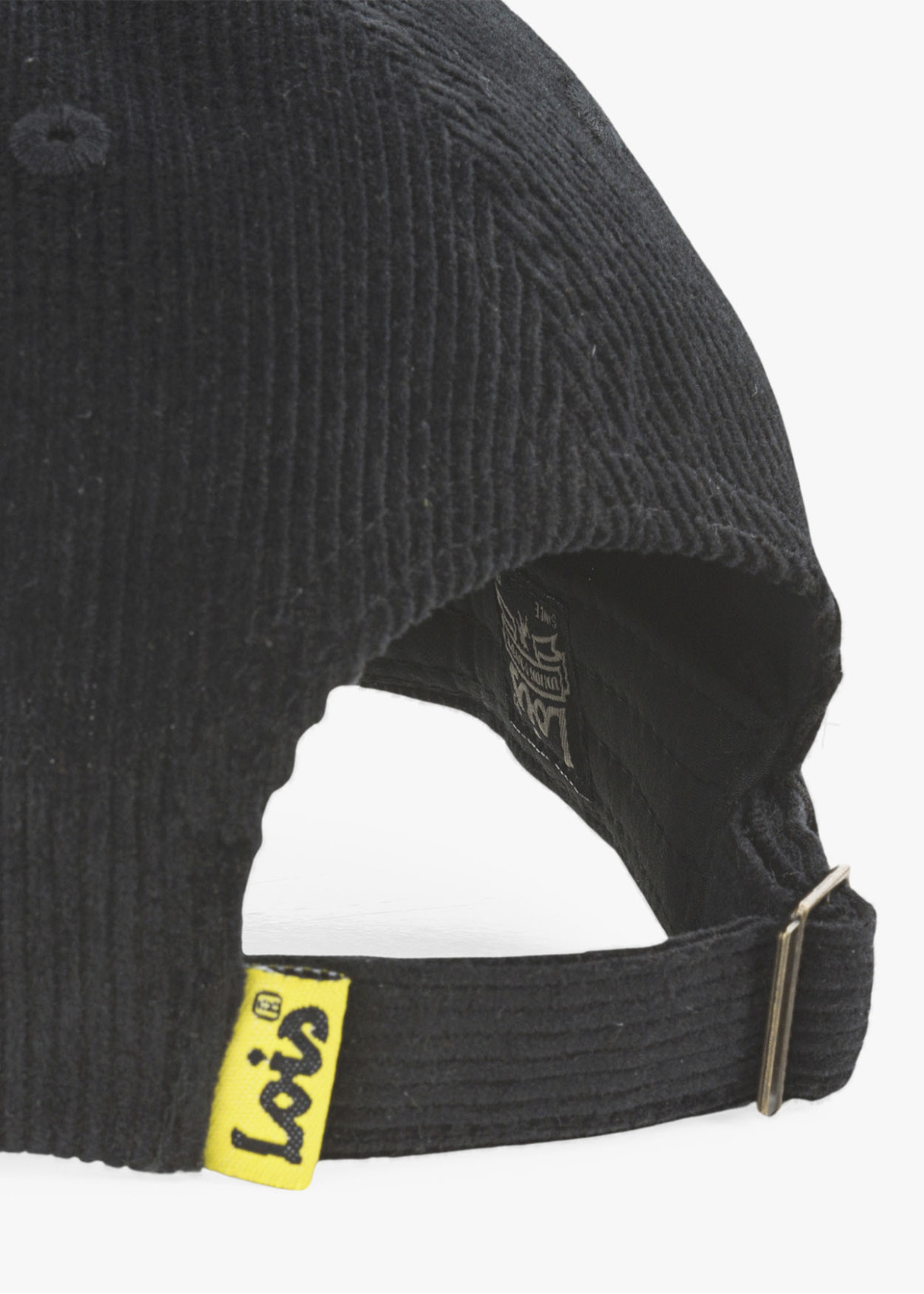 Gorra casual de pana negra