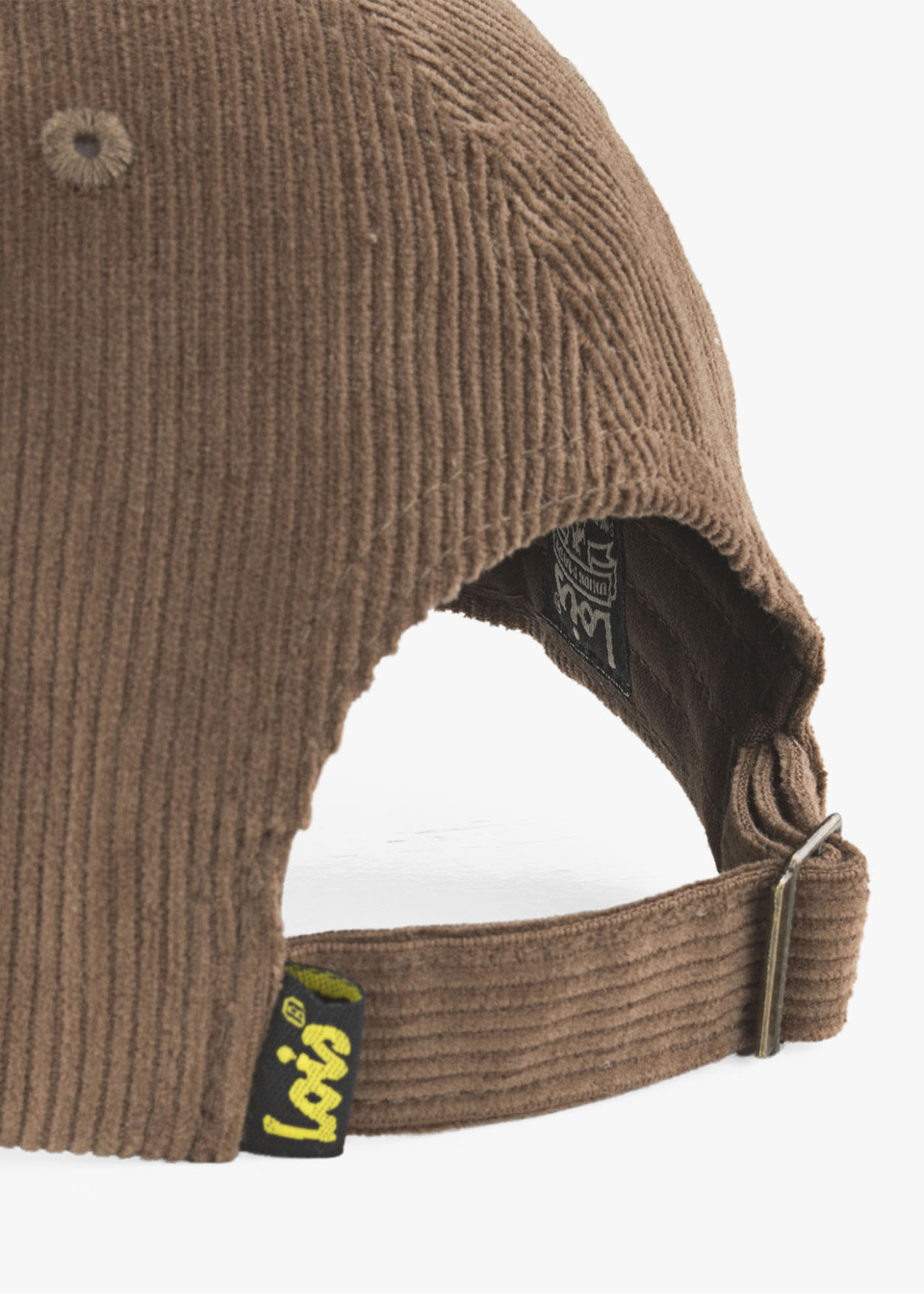 Gorra casual de pana marrón