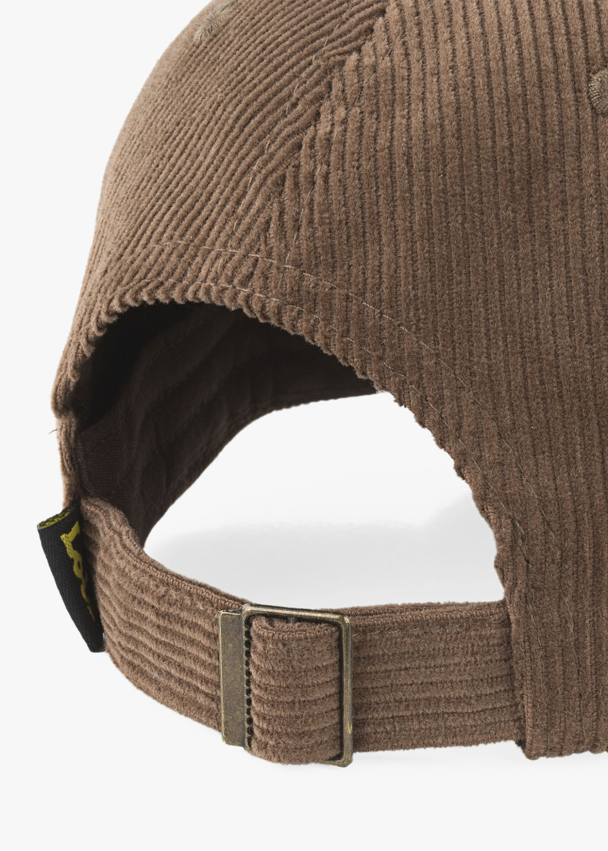 Gorra casual de pana marrón