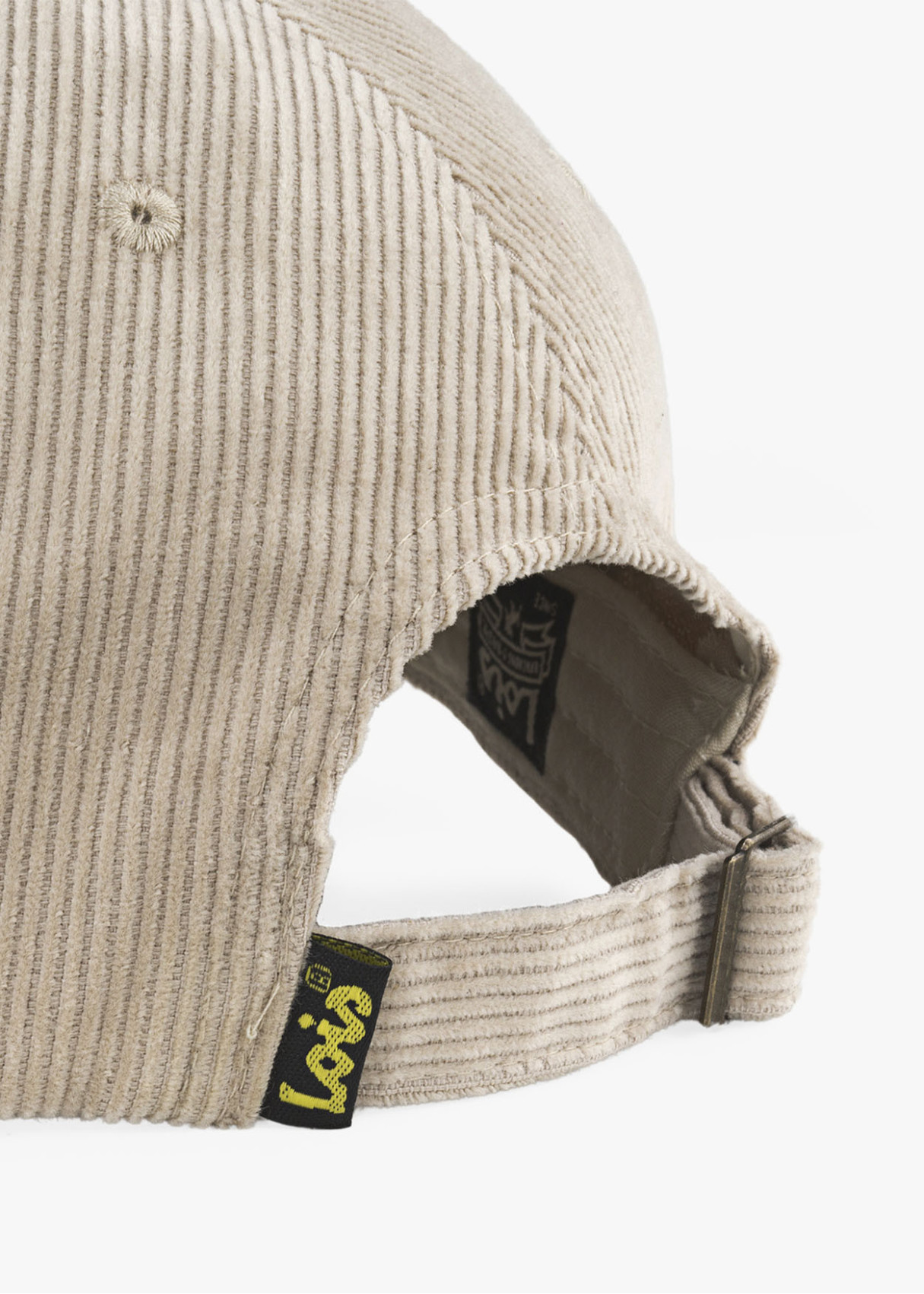 Gorra casual de pana beige