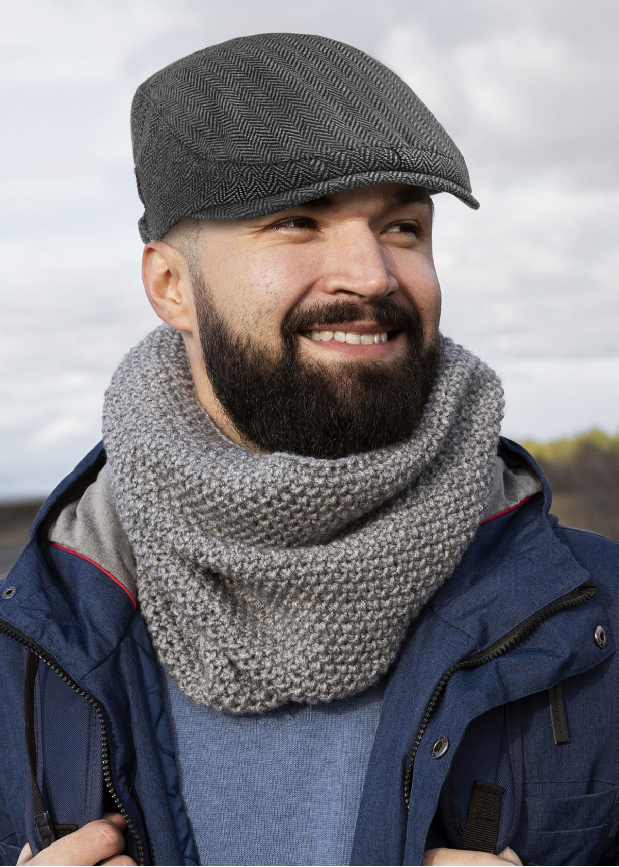 Gorro Pescador estilo Bucket gris