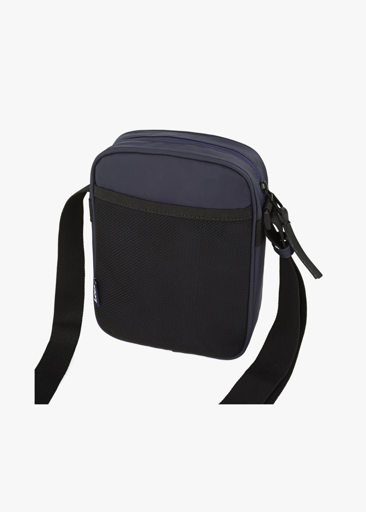 Bolso bandolera ajustable con bolsillo contraste color interior azul marino