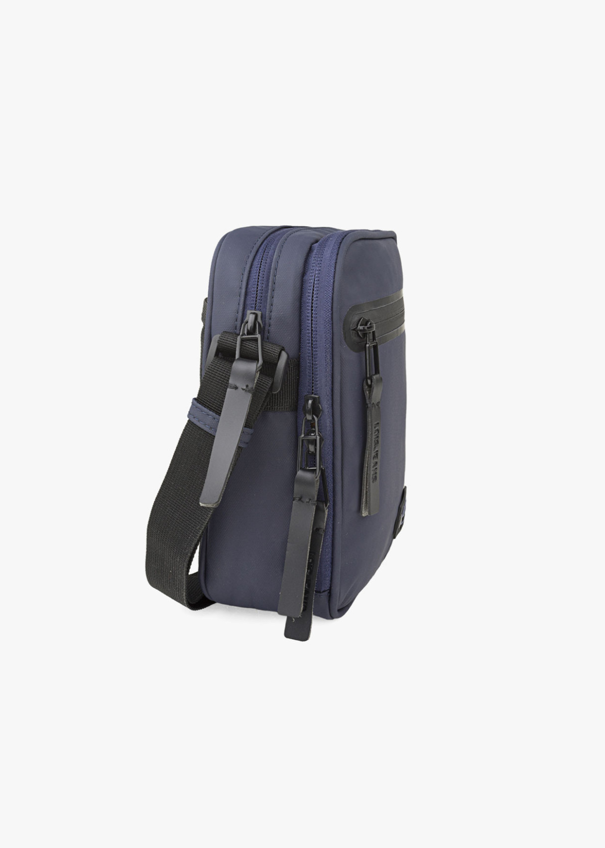 Bandolera ajustable con multiples compartimentos azul