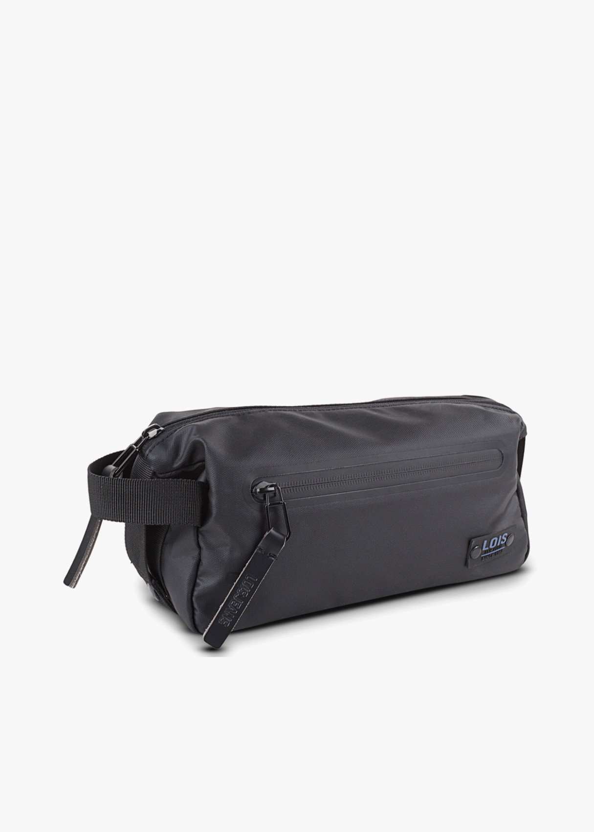 Neceser ligero con cremallera contraste color