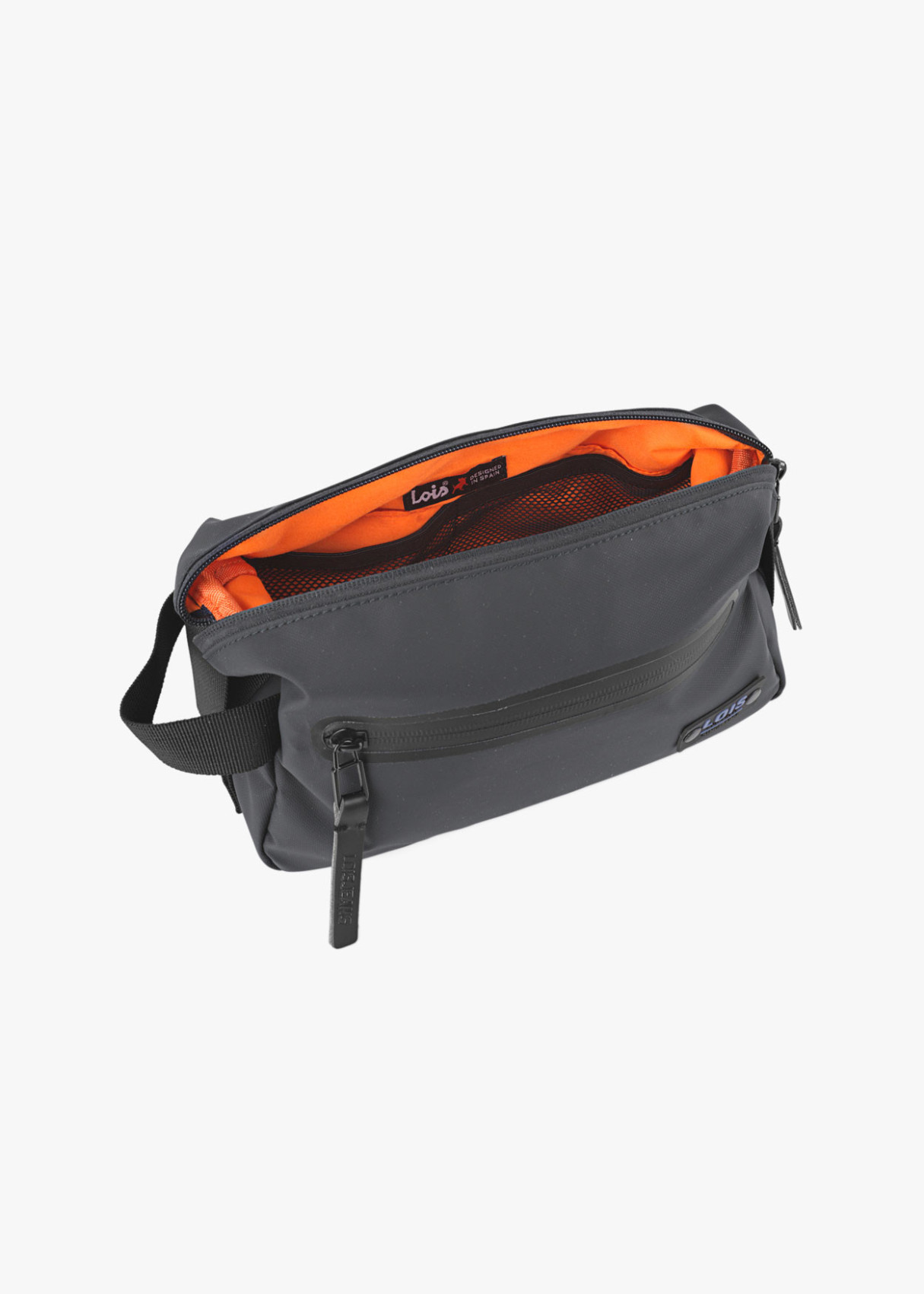 Neceser ligero con cremallera contraste color