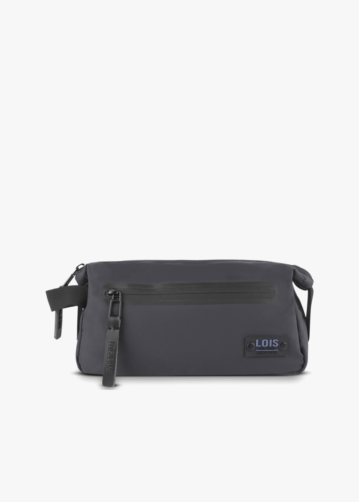 Neceser ligero con cremallera contraste color