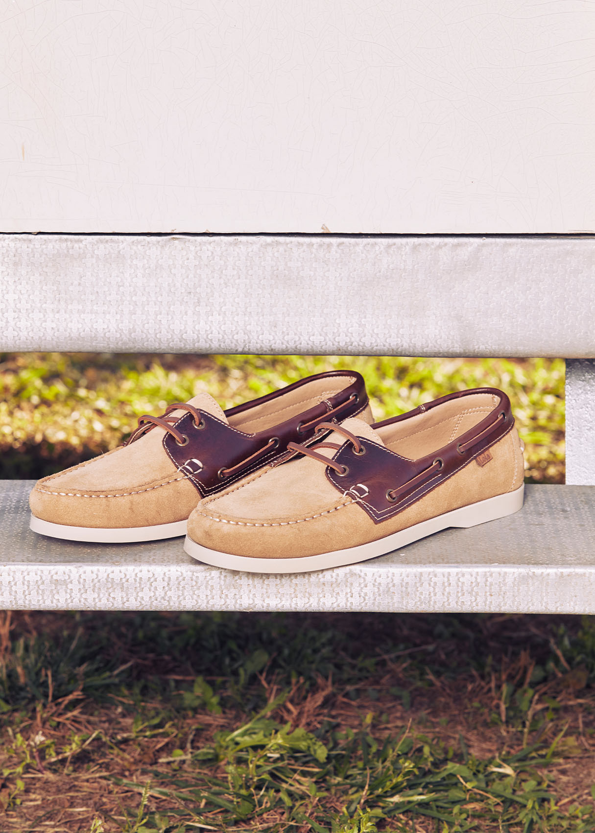 Náuticos piel vuelta marrón